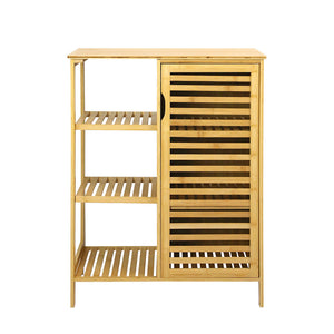 Levede  Bathroom Bamboo Storage Cabinet Natural-1996005370740477953