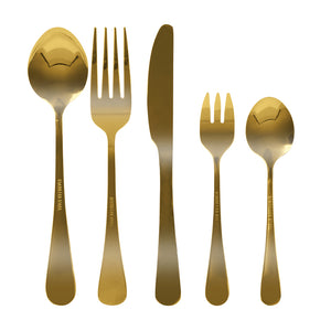 Stainless Steel Cutlery Set Travel Knife Gold-1975420476696170497