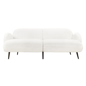 Levede Cloud Sofa 3 Seater Sherpa Fleece White-1996005373437415425