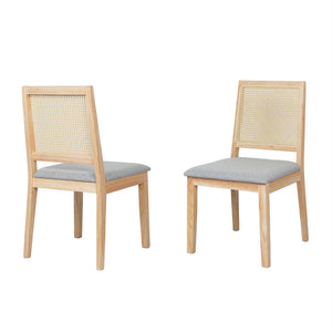 Levede 4X Cane Dining Chair Rattan Armless Seat-1996005485500829697