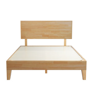 Levede Queen Rubberwood Bed Frame-1973194032486158337