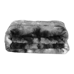 Dreamz Luxury Tie-dyed Blanket Grey 127cm x 152cm-1996005551787610113