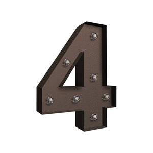 LED Metal Number Lights Free Standing-1973194150396432385