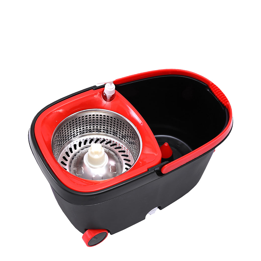 cleanflo-spin-mop-bucket-set-360-degree-black-1973193868618895361