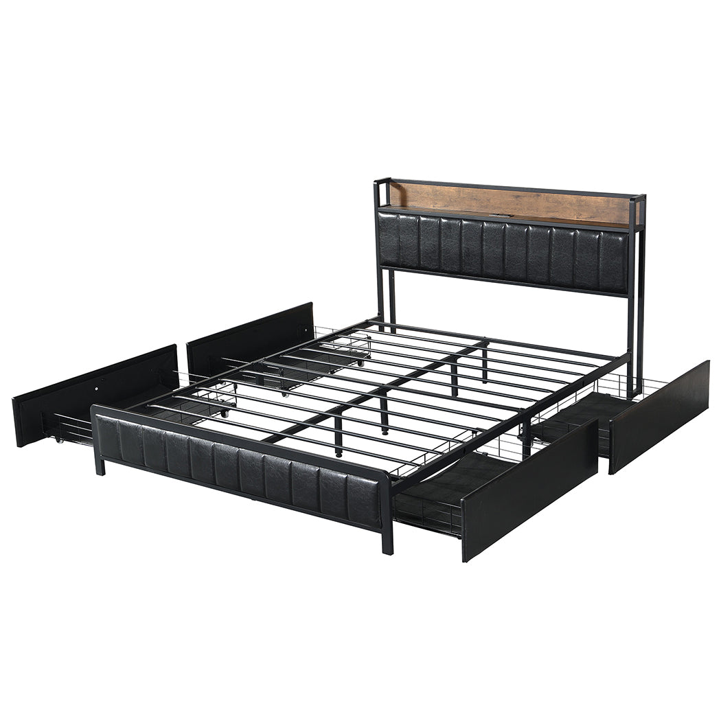 levede-queen-bed-frame-pu-4-drawer-usb-charge-1975420521386479617