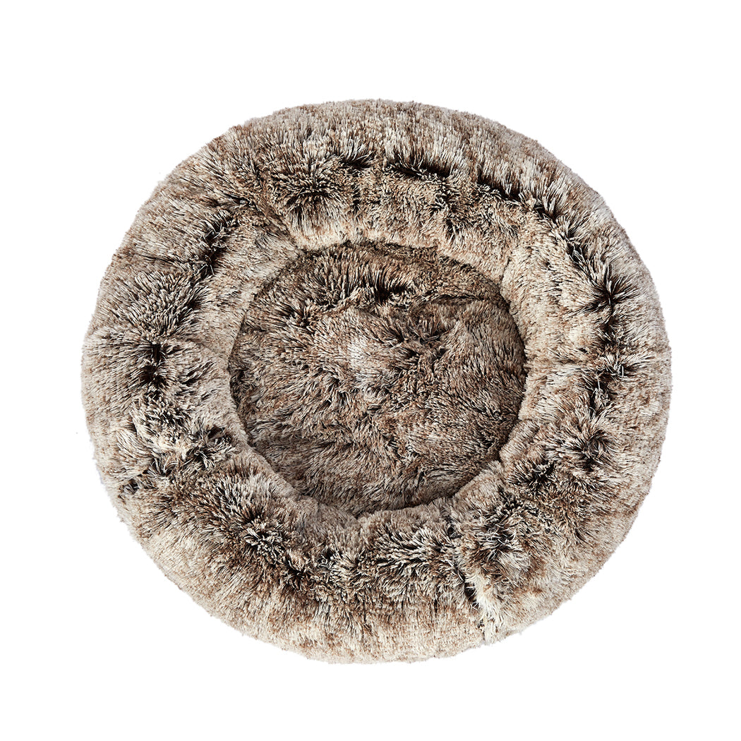 pawz-pet-bed-cat-dog-donut-nest-calming-xl-brown-x-large-1973193631959486465