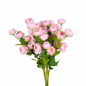 Lambu Artificial Flowers Silk Roses Pink-1973193708782358529