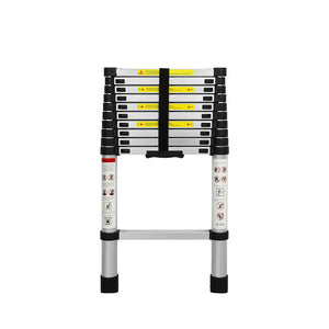 Traderight Multipurpose Ladder Telescopic 3.2M Silver 3.2 Meter-1973193882338463745