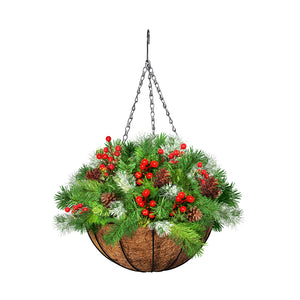 Santaco Christmas Hanging Basket Ornaments 25CM-1973193790126690305