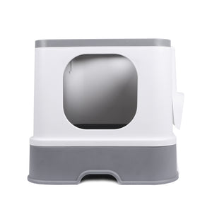 PaWz Cat Litter Box Fully Enclosed Kitty Grey-1975420444567801857