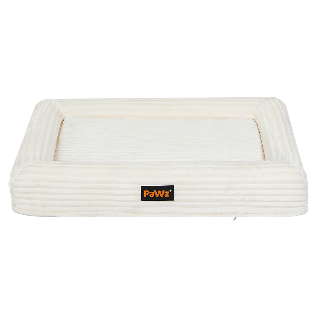 pawz-xl-size-orthopedic-dog-bed-with-corduroy-removable-cover-waterproof-washable-beige-1996005464265068545