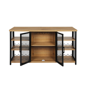 Levede Bar Cabinet Buffet Sideboard Oak-1975420494849118209