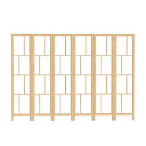 Levede 6 Panel Room Divider 170cm Freestanding Screen-1996005597903982593