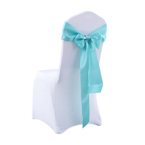 50x Satin Chair Sashes Cloth Cover Wedding Tiffany-1975420513941590017