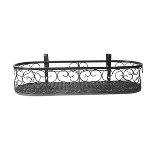 Levede Plant Stand Outdoor Indoor Home Black Oval-1973193776281292801