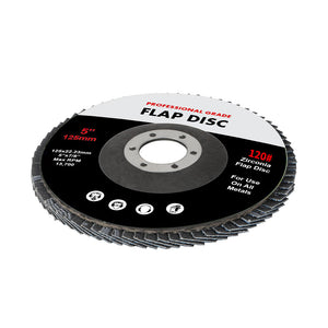 Traderight Flap Discs 125mm 5" Zirconia 1x20mX3 60SQM-1973193884364312577