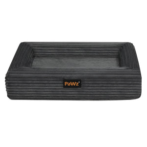 Pawz XXL Size Orthopedic Dog Bed with Corduroy Removable Cover Waterproof Washable Grey-1996005464428646401