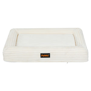 Pawz XXL Size Orthopedic Dog Bed with Corduroy Removable Cover Waterproof Washable Beige-1996005464613195777