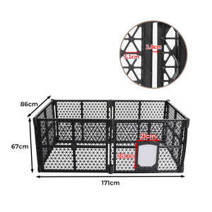 PaWz Pet Playpen Folding Dog Plastic M Medium-1975420453744939010