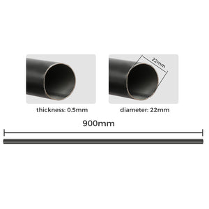 Marlow Steel Curtain Rod Quiet Rail Black-1973194068058050562