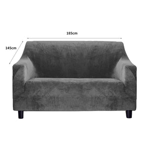 Marlow Sofa Covers 2 Seater High Stretch Grey-1975420374875246594