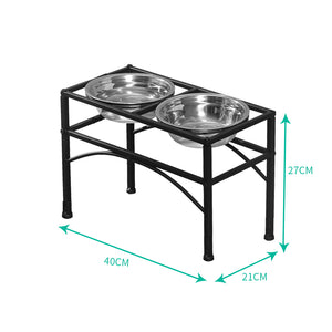 PaWz Dual Elevated Raised Pet Dog Feeder Medium-1975420470761230338