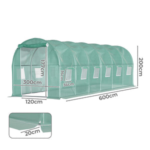 Lambu Greenhouse Walk-In Green House Shed 6M-1996005364595822594