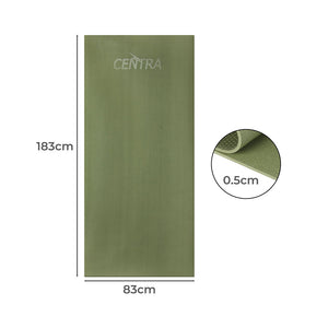 Centra Yoga Mat Non Slip 5mm Exercise Green-1973193794757201922