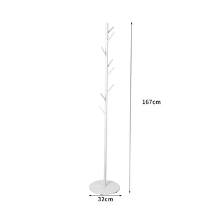 Levede Coat Rack Hat Clothes Stand Hanger White-1973193816466919426