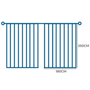 Marlow 2XBlockout Curtains Chenille 180x250 Blue CD1016-180x250-DG-1973194067152080898