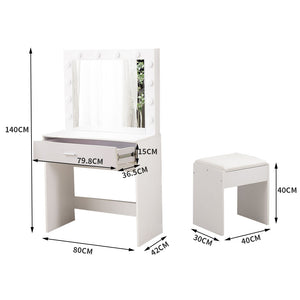 Levede Dressing Table Set Makeup Mirror-1975420373797310466