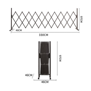 Garden Security Fence Gate Gate Metal Brown-1973194021266395138