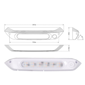 Manan Dual LED Awning Light Amber White-1973194053994549250