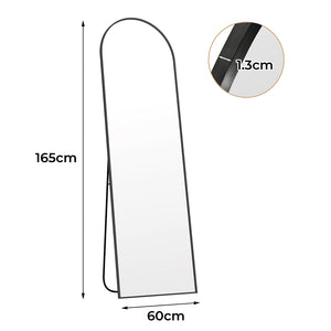 Yezi 165X60CM Full Length Mirror Wall Mounted Mirror Black-1996005488935964674
