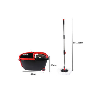 Cleanflo Spin Mop Bucket Set 360? Degree Black-1973193868618895362