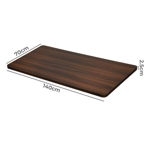 Levede Desktop For Motorised Adjustable Black 140X70CM Walnut-1975420504055615490