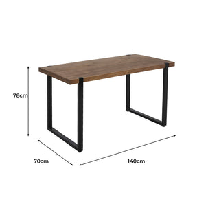 Levede Dining Table Industrial Wooden-1975420493397889026
