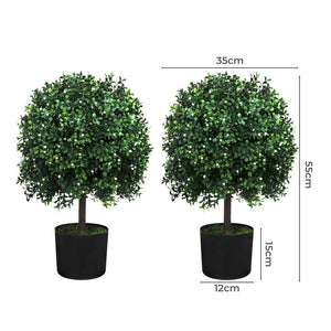 Lambu Artificial Boxwood Topiary Ball Tree-1996005421831294978