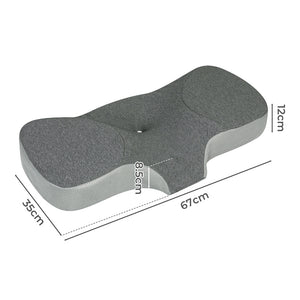 Dreamz Memory Foam Pillow Pillowcase Supprt Grey Rebound-1996005453598953474