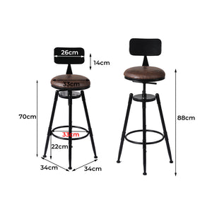 Levede 4pcs Bar Stool Kitchen Wooden-1975420483457388546