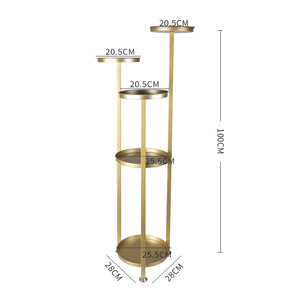 Levede Plant Stand Outdoor Indoor Flower Gold Medium-1975420369871441922