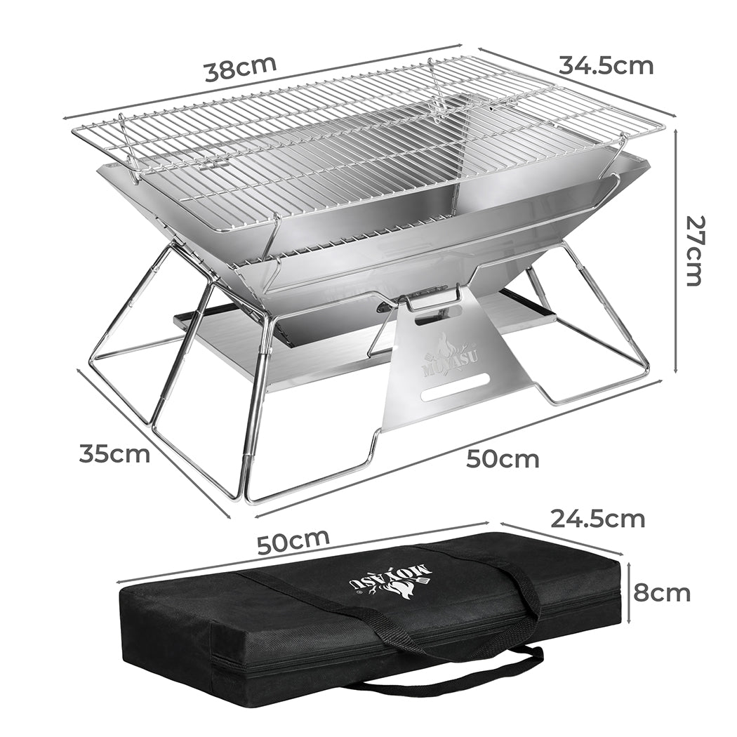 levede-portable-folding-bbq-charcoal-grill-silver-1996005436452638722