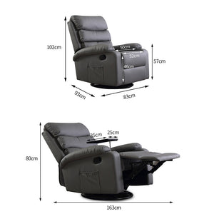 Levede Massage Chair Recliner Chairs Grey-1986666084748627970