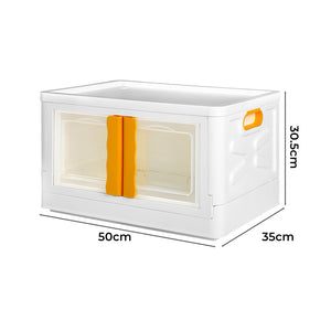 45L Storage Container Stackable Toy Yellow-1973193713656139778