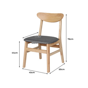 Levede 6xDining Chairs Kitchen Chair Nature-1996005474125877250