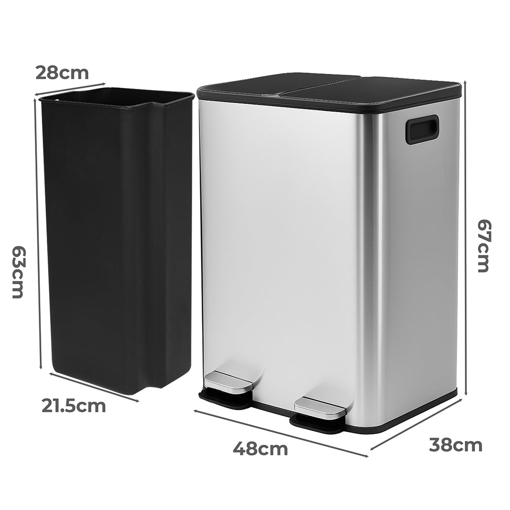 toque-60l-pedal-bin-kitchen-waste-can-recycling-dustbin-1996009983841538050