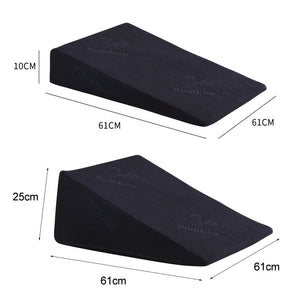 Cool Gel Memory Foam Bed Wedge Pillow With Cover-1996005395574951938