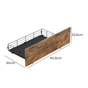 Levede 4 Double Bed Frame Storage Drawers-1973194031739572226