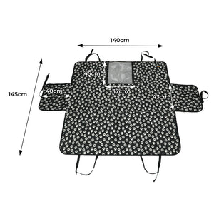 PaWz Pet Back Car Seat Cover Hammock Black-1973193650427006978