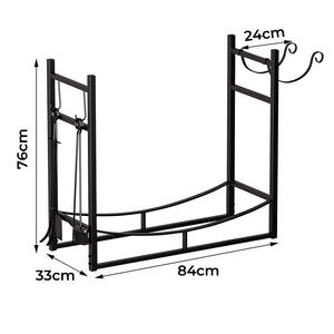 Moyasu Firewood Rack Fireplace Tool Log Holder-1996005450516140034